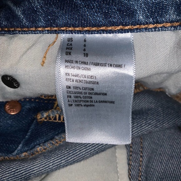 American Eagle Outfitters High Waist Denim Skirt sz 6 - Picture 4 of 4